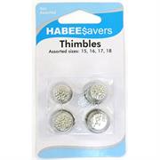 Assorted Sizes Thimbles, 4 pack